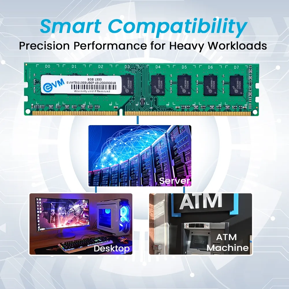 EVM Desktop Ram 8GB DDR3 1333Mhz view 3